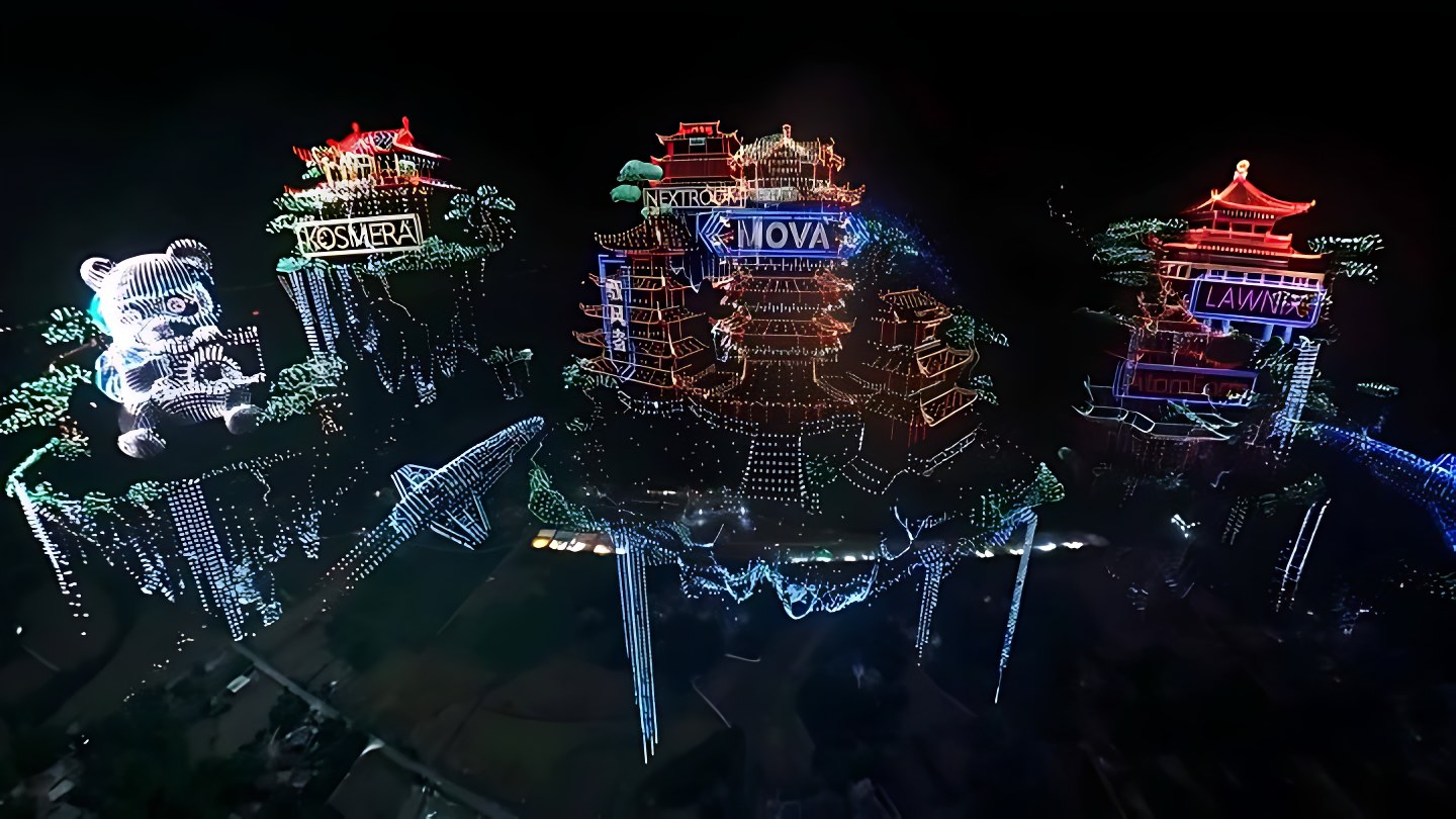 GWR STUDIOS · 吉尼斯世界纪录 无人机表演 画面 3